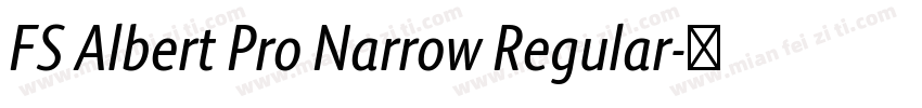 FS Albert Pro Narrow Regular字体转换